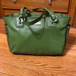 Coach women’s bag green in color